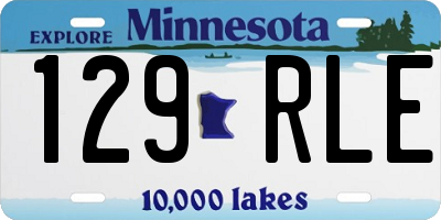 MN license plate 129RLE