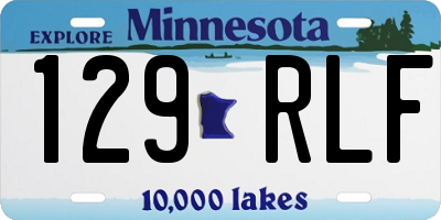 MN license plate 129RLF