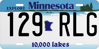 MN license plate 129RLG