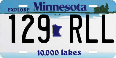 MN license plate 129RLL