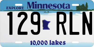 MN license plate 129RLN