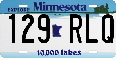 MN license plate 129RLQ
