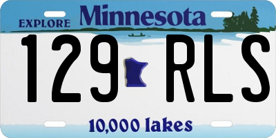 MN license plate 129RLS