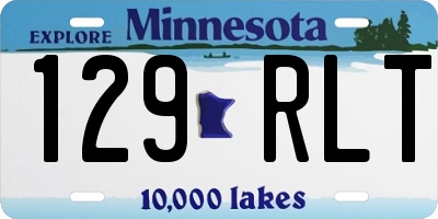 MN license plate 129RLT