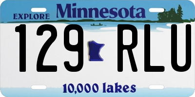MN license plate 129RLU