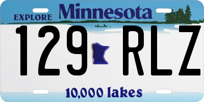 MN license plate 129RLZ