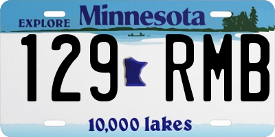 MN license plate 129RMB
