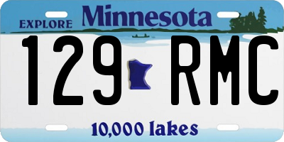 MN license plate 129RMC