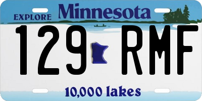 MN license plate 129RMF
