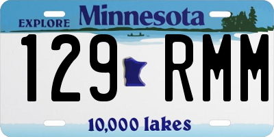 MN license plate 129RMM