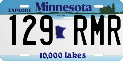 MN license plate 129RMR