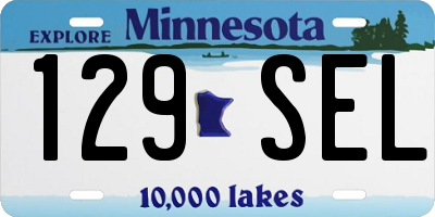 MN license plate 129SEL