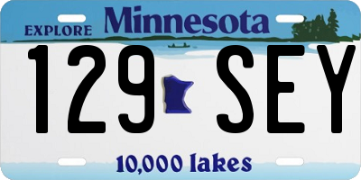 MN license plate 129SEY