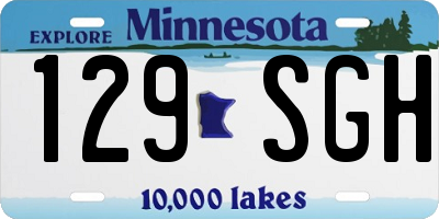 MN license plate 129SGH