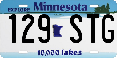 MN license plate 129STG
