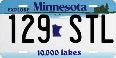 MN license plate 129STL