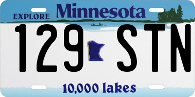 MN license plate 129STN