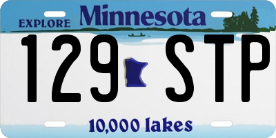 MN license plate 129STP