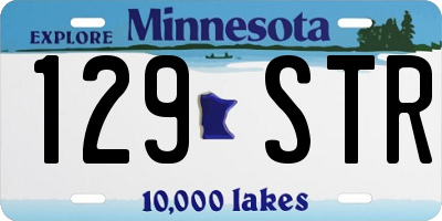 MN license plate 129STR