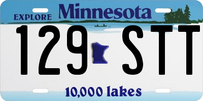 MN license plate 129STT