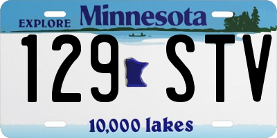 MN license plate 129STV