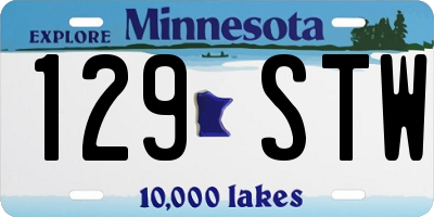 MN license plate 129STW