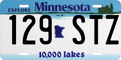 MN license plate 129STZ