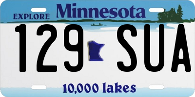MN license plate 129SUA