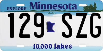 MN license plate 129SZG