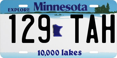 MN license plate 129TAH