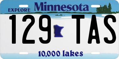MN license plate 129TAS