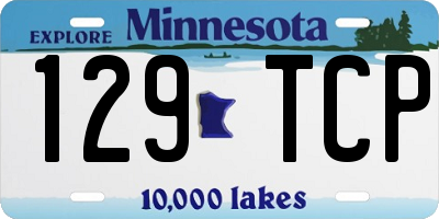 MN license plate 129TCP