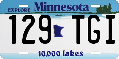 MN license plate 129TGI