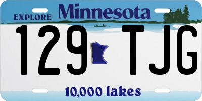 MN license plate 129TJG