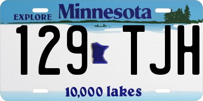 MN license plate 129TJH