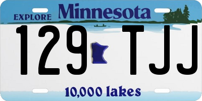 MN license plate 129TJJ