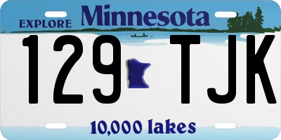 MN license plate 129TJK