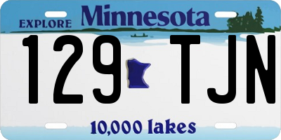 MN license plate 129TJN