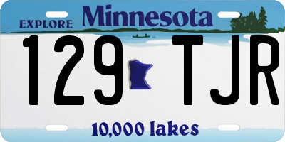 MN license plate 129TJR