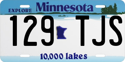 MN license plate 129TJS