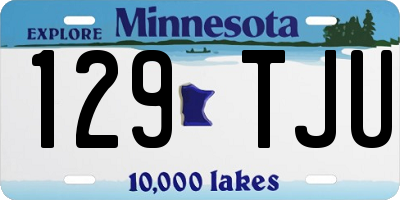 MN license plate 129TJU