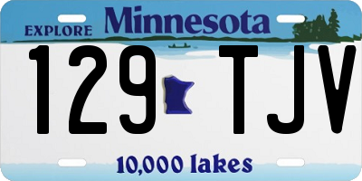 MN license plate 129TJV