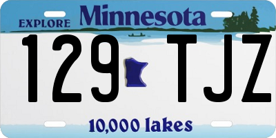 MN license plate 129TJZ