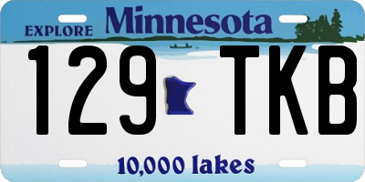 MN license plate 129TKB