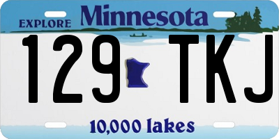 MN license plate 129TKJ