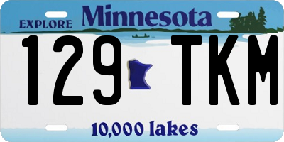 MN license plate 129TKM