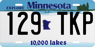 MN license plate 129TKP