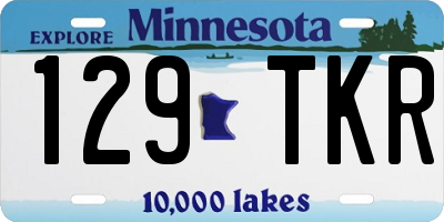 MN license plate 129TKR