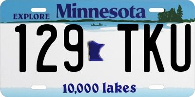 MN license plate 129TKU