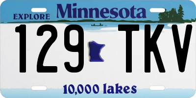 MN license plate 129TKV
